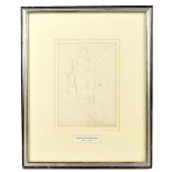 HENRI GAUDIER BRZESKA (1891-1915); ink drawing, study of a nude, unsigned, 24 x 16.5cm, framed and