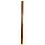 A brass mounted timber six foot measuring stick.