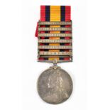 A QSA medal awarded to 6475 Dr F. McVicar A.S.C, with Wittebergen, Diamond Hill, Johannesburg,