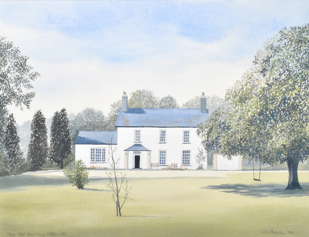 D.S. PARKINSON; watercolour, 'The Old Rectory 1985-1990', signed and titled in pencil, 37 x 48cm, - Image 2 of 5