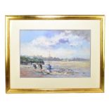 KEN LITTLER (born 1925); pastel, 'The Harbour, Abersoch', signed lower left, 35 x 53cm, framed and