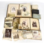 A collection of WWI letters and photographs including a selection of letters, pictures and