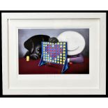 DOUG HYDE; a signed limited edition print, 'Connect 4 Love', signed lower right, 146/395, 68 x 48cm,