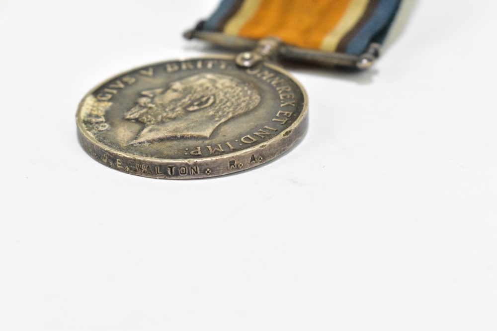 A WWI bronze memorial plaque awarded to Harold Brierley, with three WWI period medals awarded to - Bild 7 aus 21