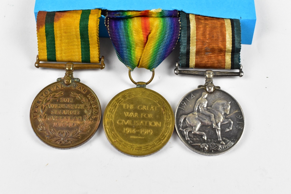 A WWI Territorial Forces Medal group awarded to 368033 Pte G. Bennett Royal Army Medical Corps, - Bild 2 aus 3
