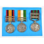 An India medal group awarded to 3128 Pte J. Handford 13th Btn Royal Scots, comprising India medal