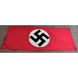 A German Third Reich double sided flag, approx. 290 x 120cm.