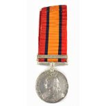 A QSA medal later named 2481 Trp A. Mackenzie B.S.A Police, with Defence of Mafeking bar (1).