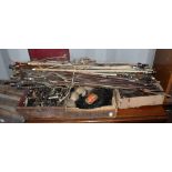 Approximately 75 assorted mainly violin bows, the majority in need of restoration, also a quantity