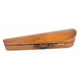 W E HILL & SONS; an oak violin case with brass locks.