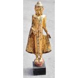 A large 18th century Sino-Tibetan bronze figure. Provenance: private collection in Surrey.