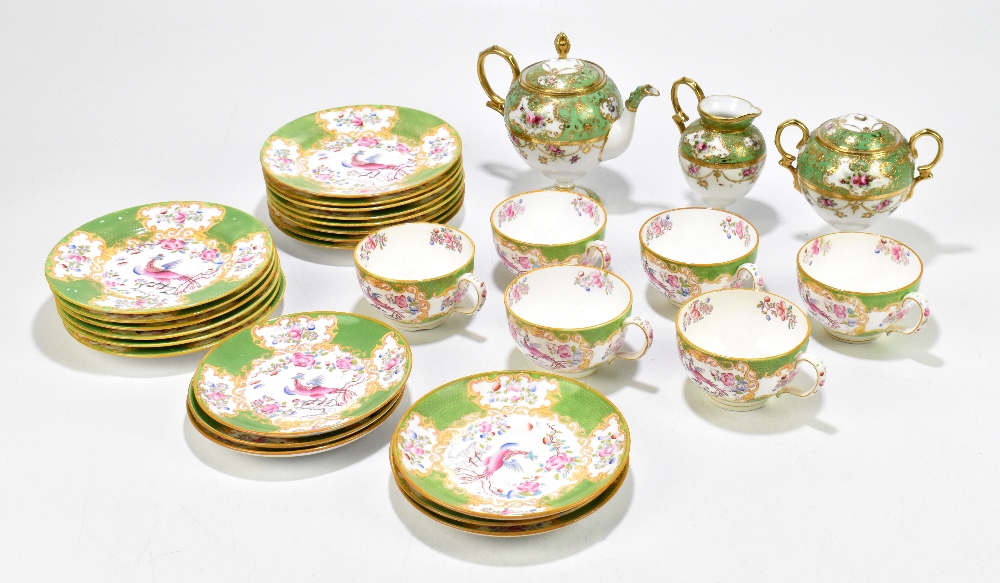 MINTON; a part tea service decorated in the 'Asiatic Pheasant' pattern, together with a Noritake