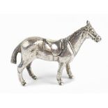 BARNARDS; a silver model of a horse, London 1977, length 4.5cm, weight 1ozt/31g.