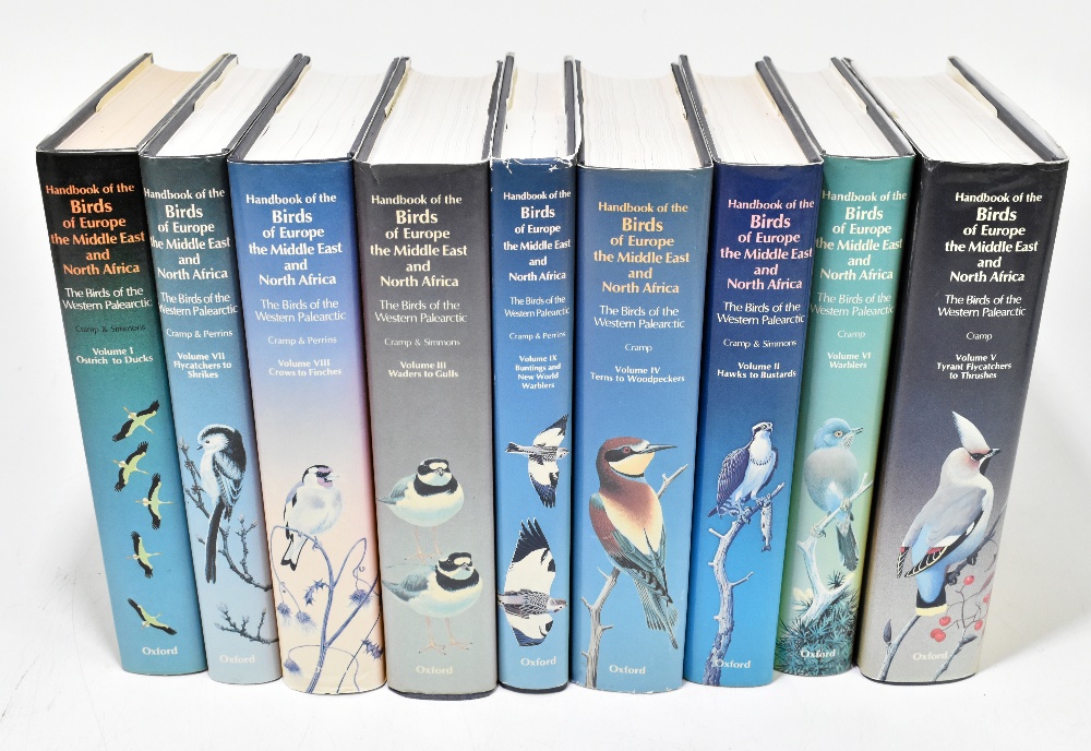 HANDBOOK OF THE BIRDS OF EUROPE THE MIDDLE EAST AND NORTH AFRICA, with companion vols, in total vols