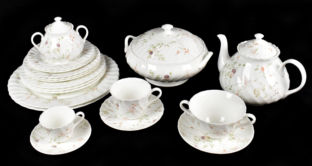 WEDGWOOD; an extensive 'Campion' pattern part dinner and tea service, comprising twelve dinner