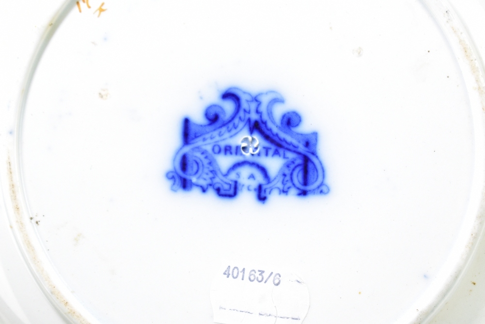 ROYAL CROWN DERBY; an oval plate produced for a miniature coffee service, decorated in the 1128 - Bild 5 aus 7