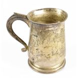 MILITARY INTEREST, GOLDSMITHS & SILVERSMITHS CO LTD; a George VI hallmarked silver pint mug