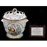 ROYAL WORCESTER; a 200th Anniversary Collection Gloucester ice pail, No. 93, decorated with