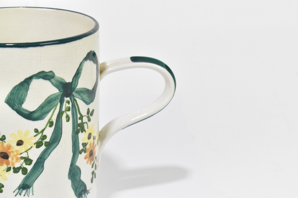 WEMYSS WARE; an oversized mug painted with swags and foliage, impressed marks and initialled R.H & - Bild 2 aus 6