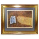 DON FARRELL RI; watercolour, 'Hanging Sweater', signed, inscribed on plaque to frame, 44 x 64cm,