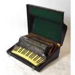 DONZELLI, an Italian piano accordion, in black case (2)