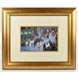 ANTHONY ORME; pastel, 'Whit-Walk, St Thomases, Manchester', signed lower left, 19cm x 29cm, framed