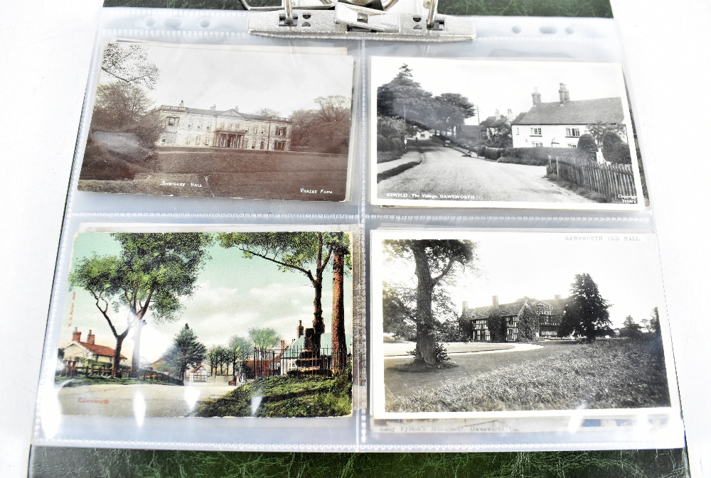 A collection of eighty Edwardian and later postcards of local interest including Shrigley Hall,