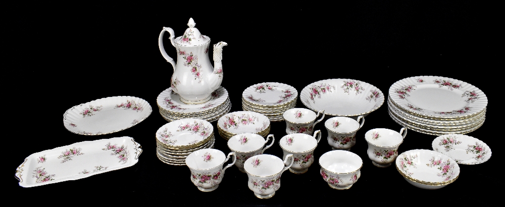 ROYAL ALBERT; a 'Lavender Rose' pattern tea service.