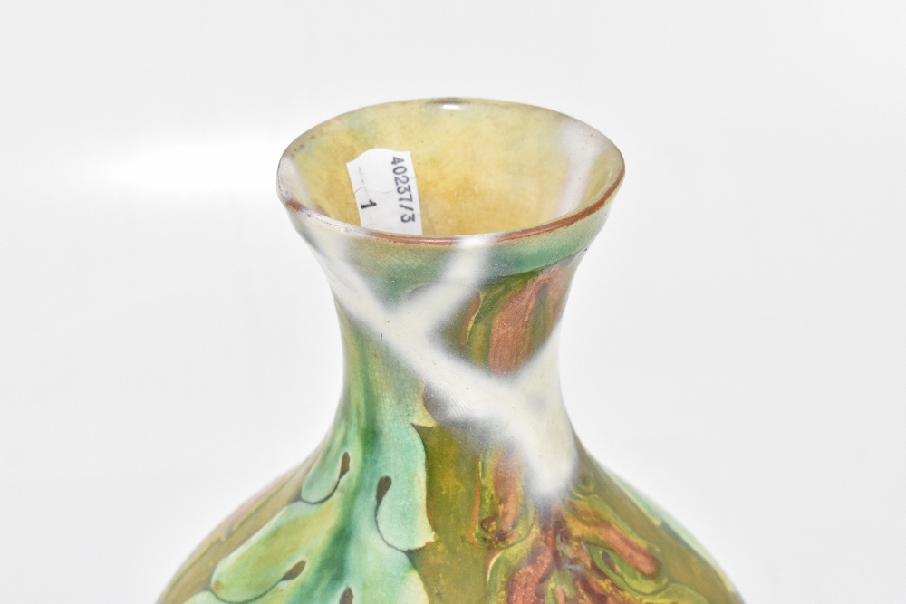 LIZZIE WILKINS FOR DELLA ROBBIA; an Art Pottery vase of belly form with stylised floral detail, - Bild 3 aus 5