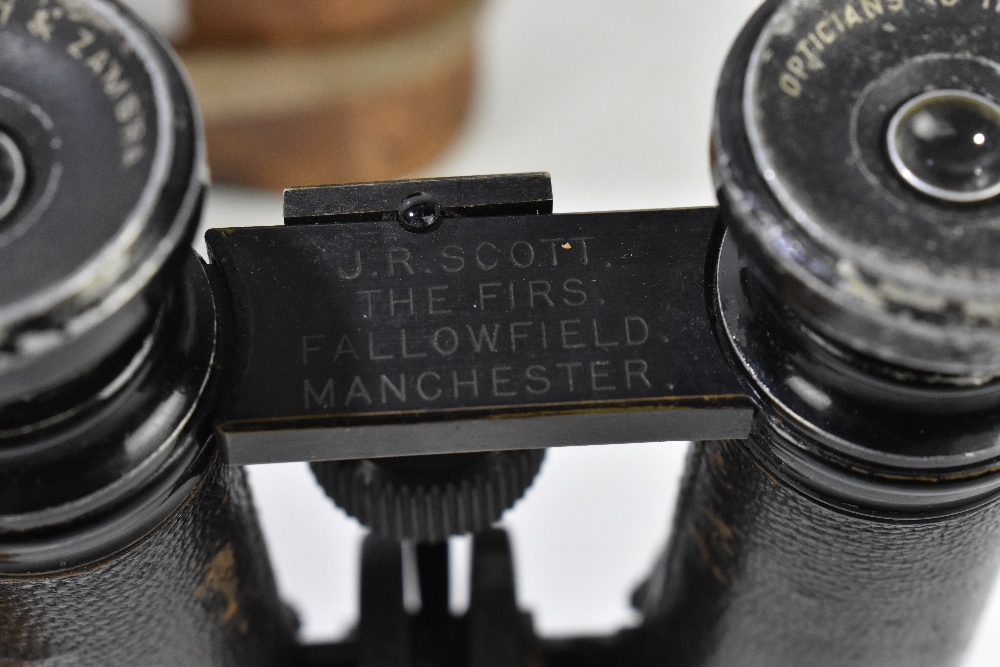 A pair of leather cased Negretti & Zambra field binoculars, two further pairs of binoculars, a boxed - Bild 2 aus 4