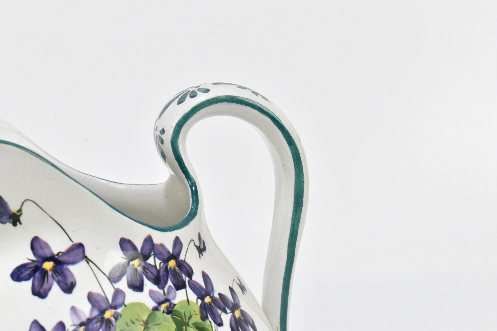 WEMYSS WARE; a large bulbous jug painted with violets, painted signature to underside, height 24cm. - Bild 2 aus 6