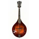 EASTMAN; a mandolin, with faux tortoiseshell and ivorine detailing, and label with model number