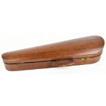 W E HILL & SONS; an oak violin case with brass locks (af)Additional InformationOne lock on the