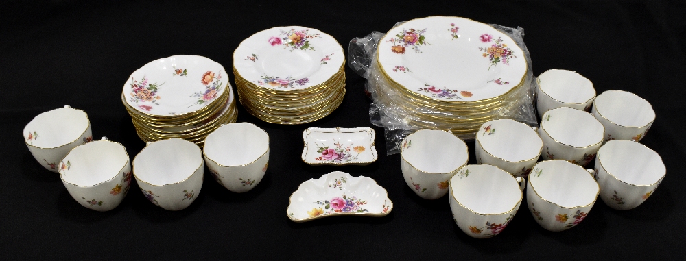 ROYAL CROWN DERBY; a part tea service decorated in the 'Derby Posies' pattern.