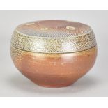 PHIL ROGERS (1951-2020); a large salt glazed box and cover with incised decoration to the cover,