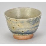 KATHARINE PLEYDELL-BOUVERIE (1895-1985); a small stoneware bowl covered in grey ash glaze with