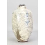 JIM MALONE (born 1946); a stoneware bottle covered in brushed slip with cobalt decoration, impressed