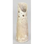 ALAN WALLWORK (1931-2019); a small pierced porcelain vase, incised AW mark, height 13.5cm. (D)