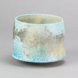 JACK DOHERTY (born 1948); a porcelain straight sided vessel covered in soda vapour glaze with