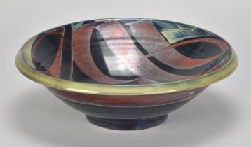 ALAN CAIGER-SMITH (1930-2020) for Aldermaston Pottery; a tin glazed earthenware bowl decorated