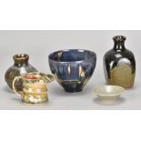ALAIN FICHOT (born 1952); a small porcelain bowl covered in crystalline glaze, incised AF mark,