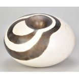 SHEILA BOYCE (died 2018); 'Simple Dimple', a sculptural form made of T-material, burnished and