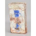 ROBIN WELCH (1936-2019); a rectangular stoneware slab form with winged top and textured surface