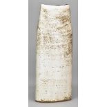 JOANNA CONSTANTINIDIS (1927-2000); a very tall stoneware vessel with squeezed neck and serrated