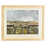 PETER CLOUGH (born 1944); 'Low Outcrop I', a collagraph print, AP original, signed and dated 2008,