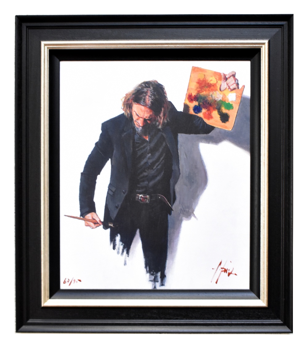FABIAN PEREZ; signed limited edition giclee print, signed lower right, 67/95, 50 x 60cm, framed.
