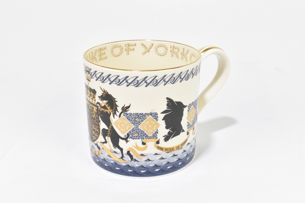 A Staffordshire character jug of Poseidon, height 26cm, with a commemorative Wedgwood mug. - Image 6 of 9