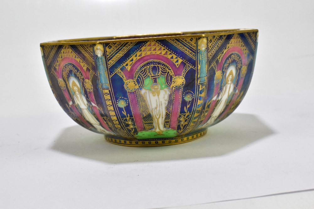 DAISY MAKEIG-JONES FOR WEDGWOOD; an octagonal bowl decorated in the 'Angels' pattern, Z4968, - Image 6 of 13