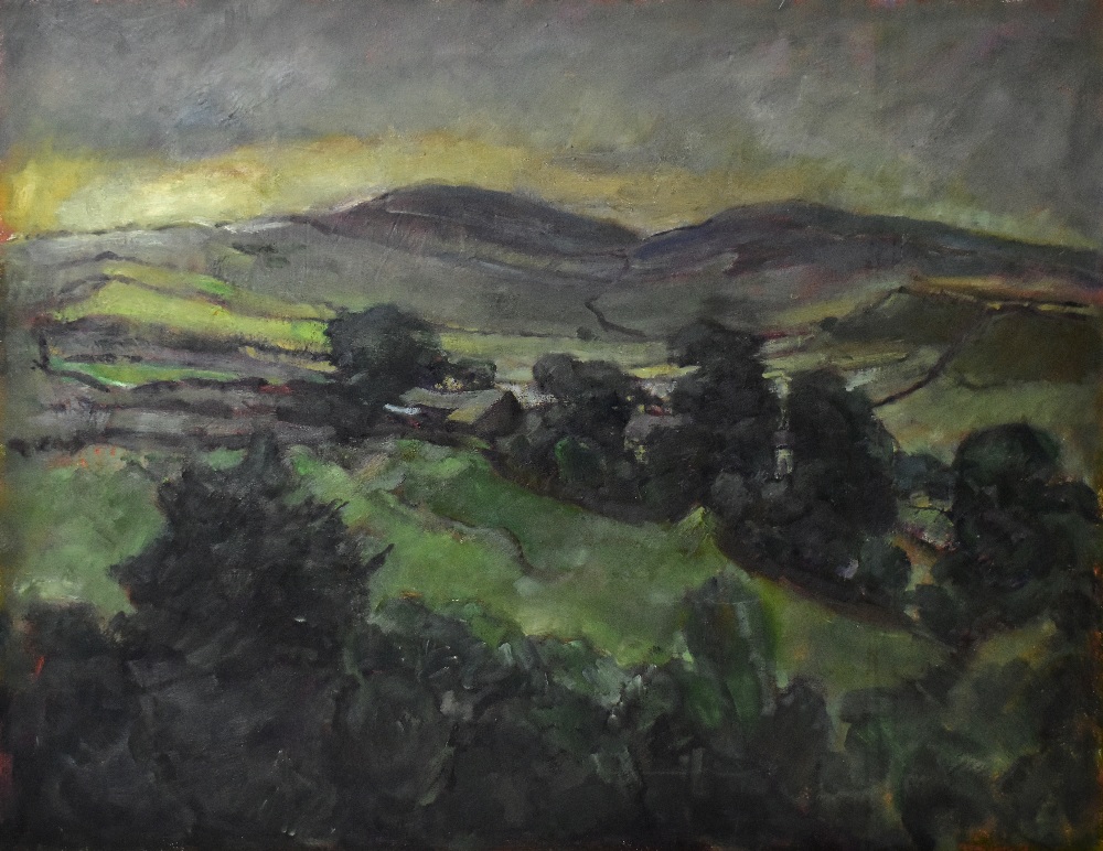 PETER SHAW (1926-1982); oil on canvas, landscape, signed and dated '73 lower right, 70 x 91cm, - Image 2 of 6