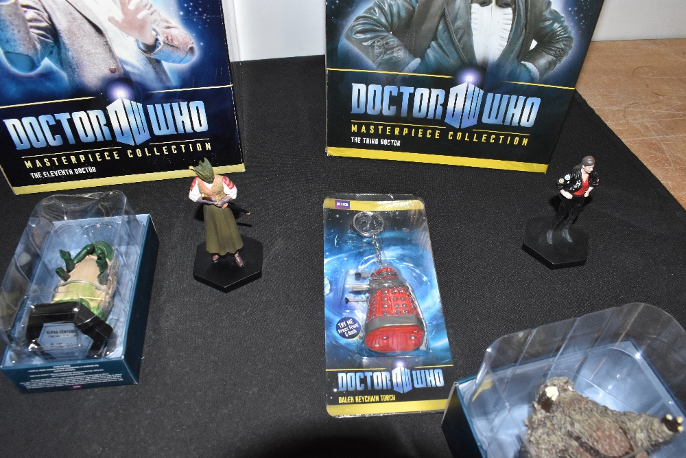 DR WHO; four large boxed figures produced by Titan Merchandise, together with a selection of smaller - Image 4 of 6